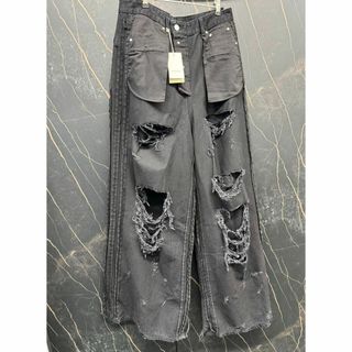 ヴェトモン(VETEMENTS)のVETEMENTS DESTROY INSIDEOUT BAGGY JEANS(デニム/ジーンズ)