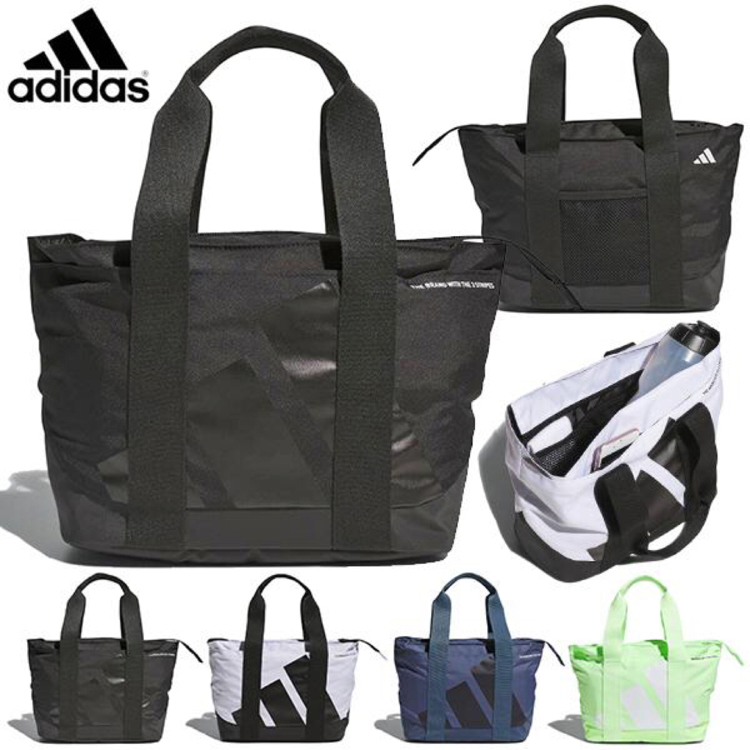 adidas(アディダス)のアディダス ボールドロゴ ラウンドトートバッグ　 adidas  ブラック スポーツ/アウトドアのゴルフ(バッグ)の商品写真