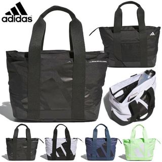 アディダス ボールドロゴ ラウンドトートバッグ　 adidas  ブラック