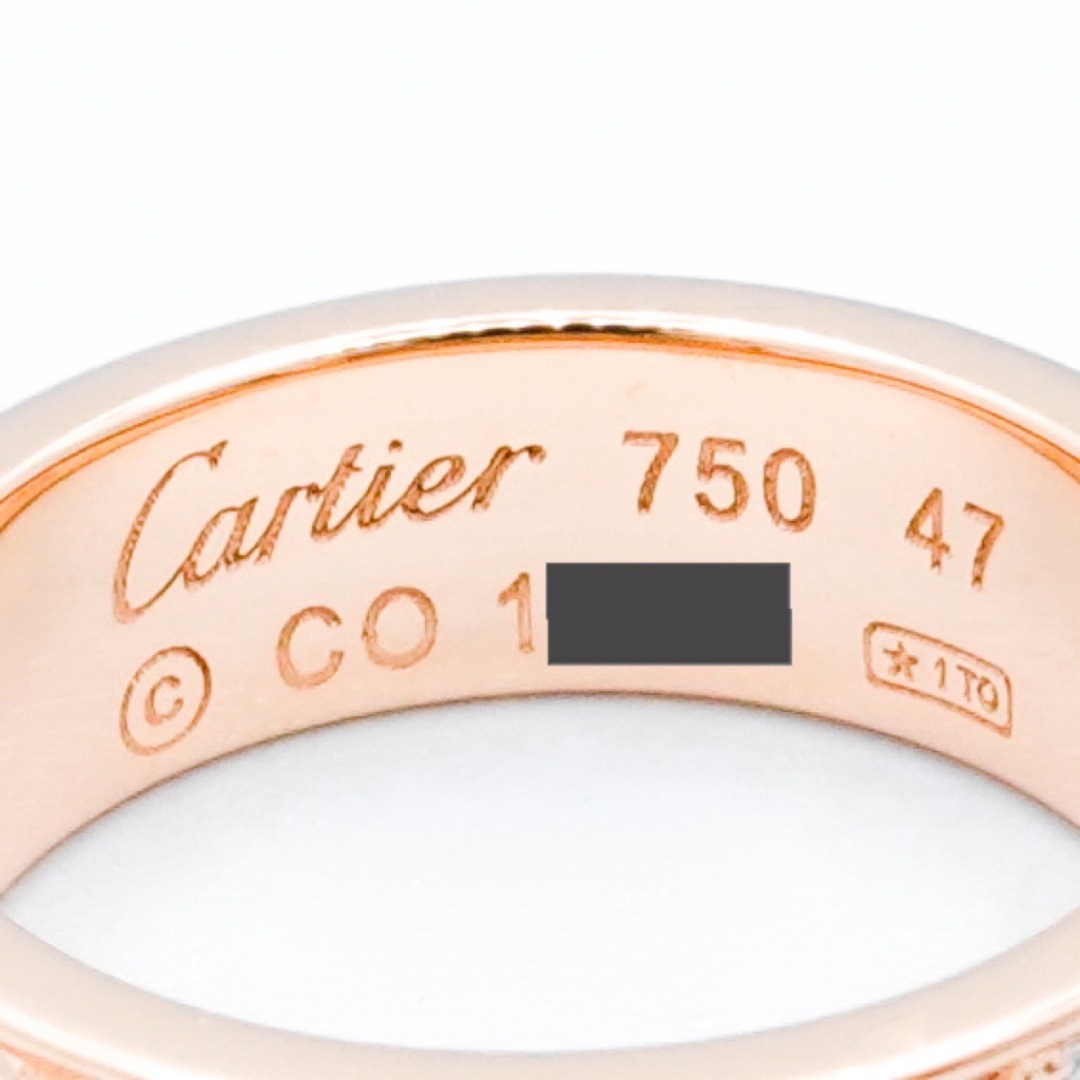 Cartier(カルティエ)の【仕上済】カルティエ ラブリング 7号 PG ダイヤ 7 47 K18PG レディース リング・指輪 CARTIER レディースのアクセサリー(リング(指輪))の商品写真