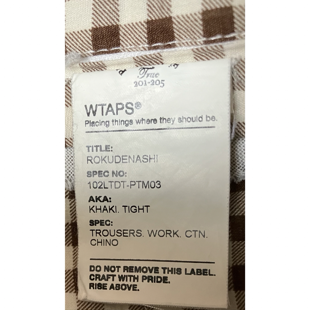 W)taps(ダブルタップス)のWTAPS チノパン 赤タグ メンズのパンツ(チノパン)の商品写真
