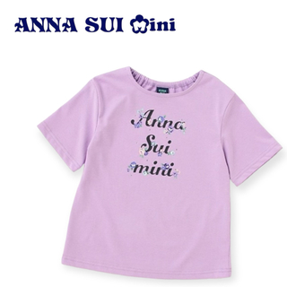 ANNA SUI mini - ANNA SUI mini ロゴ花プリントTシャツ　130