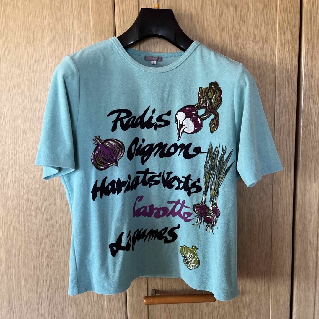 TOKUKO 1er VOL(トクコプルミエヴォル)の✨値下げ✨【TOKUKO 1er VOL 】Tシャツ ペパーミントブルー  9  レディースのトップス(Tシャツ(半袖/袖なし))の商品写真