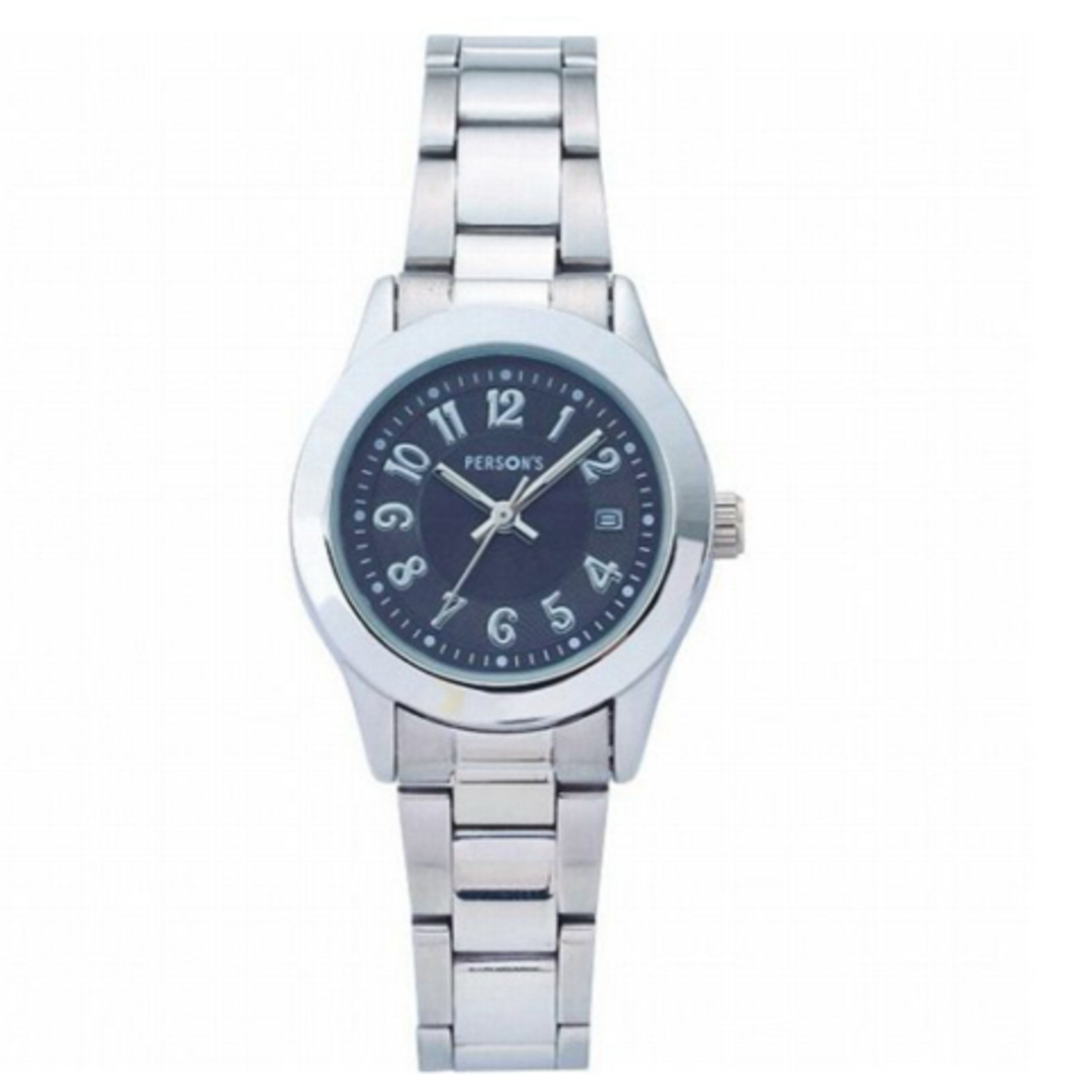 PERSON'S(パーソンズ)の新品パーソンズレディース腕時計 PE-080Bブラック レディースのファッション小物(腕時計)の商品写真