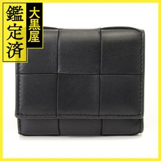 ボッテガヴェネタ(Bottega Veneta)のボッテガヴェネタ イントレチャート 三つ折り財布 カーフ ブラック【434】(財布)