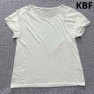 KBF ケービーエフ　 シアーTシャツ　ホワイト