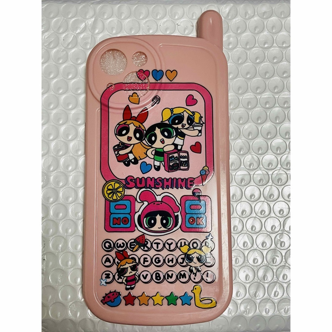 新品/iPhone15シリコン製カバーケース　パワーパフガールズ/ピンク スマホ/家電/カメラのスマホアクセサリー(iPhoneケース)の商品写真