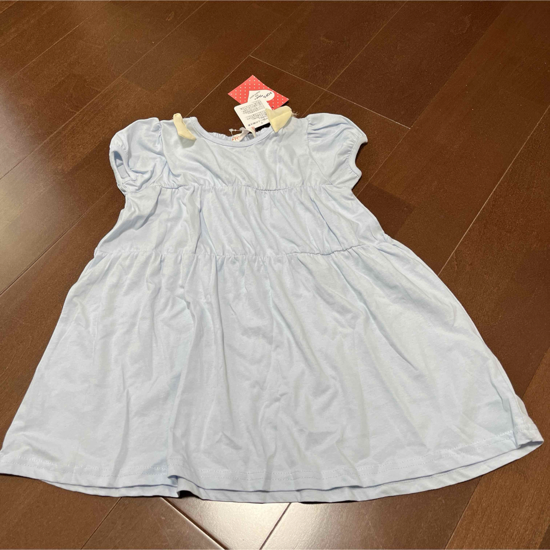 しまむら(シマムラ)の半袖ティアードチュニック　110 キッズ/ベビー/マタニティのキッズ服女の子用(90cm~)(Tシャツ/カットソー)の商品写真