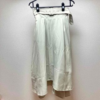 トッコクローゼット(TOCCO closet)のベルト付きイレヘムスカート/ミント(ロングスカート)