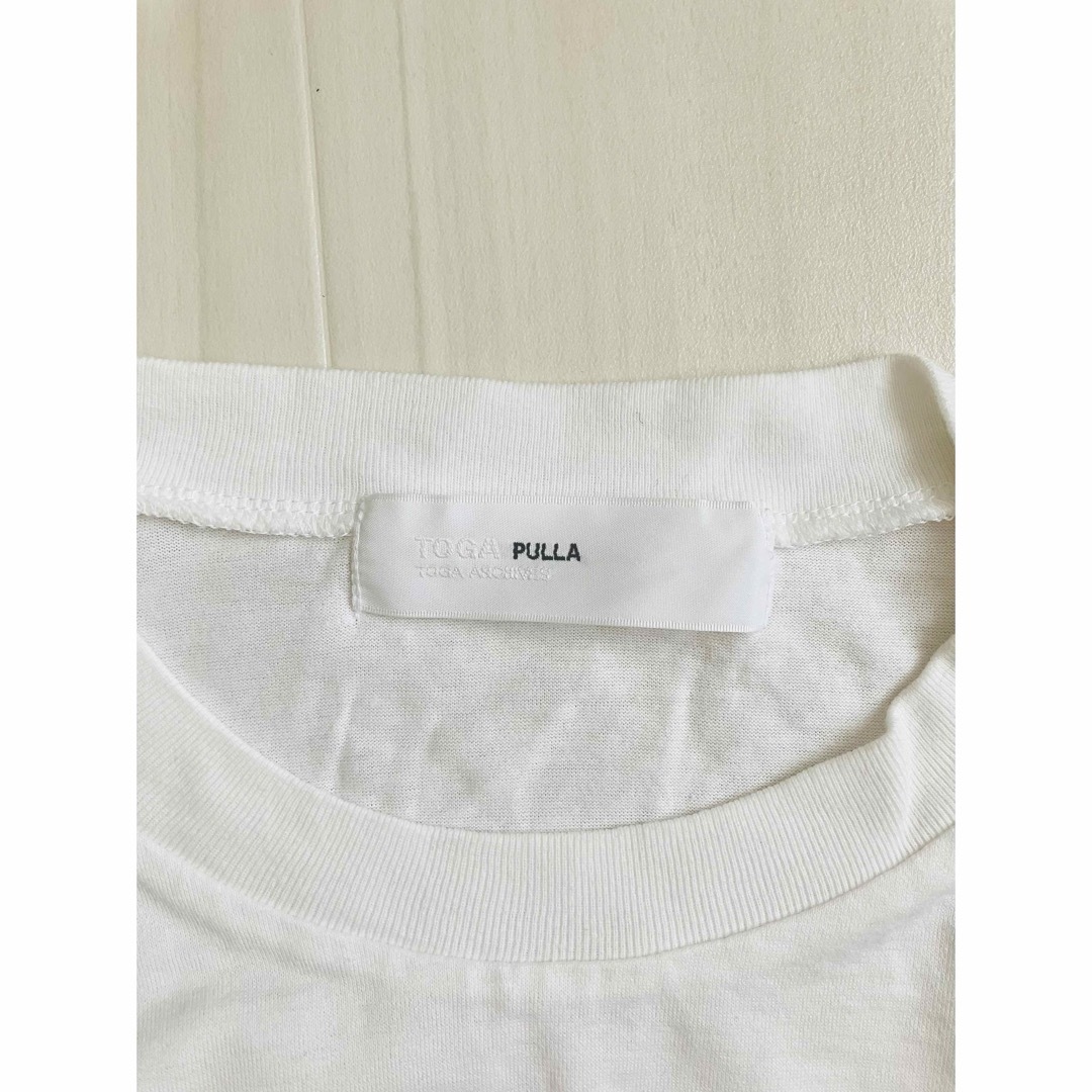 TOGA PULLA ボリュームスリーブ カットソー　Tシャツ　ホワイト レディースのトップス(カットソー(長袖/七分))の商品写真