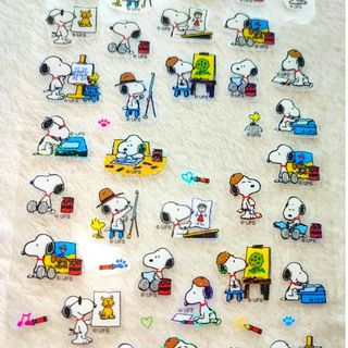 スヌーピー(SNOOPY)の●▲■スヌーピー　画家・お絵かき・アート・美術シール(シール)