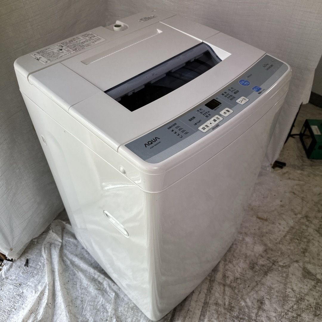 AQUA 洗濯機 AQW-S60D(W)の通販 by E-shop｜ラクマ