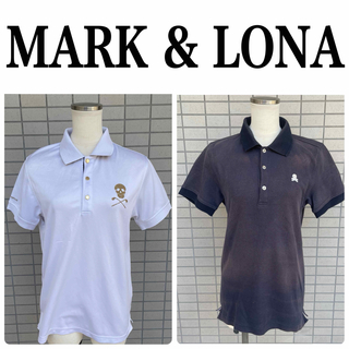 マークアンドロナ(MARK&LONA)のMARK＆LONA  マーク&ロナ ゴルフウェア ポロシャツ M  2枚セット(ウエア)