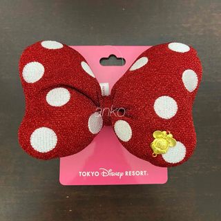 東京ディズニーリゾート限定　ミニー　ヘアゴム　大サイズ　新品(ヘアゴム/シュシュ)