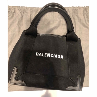 バレンシアガ(Balenciaga)の美品❗️  BALENCIAGA   バレンシアガ　ネイビーカバス　XS(ハンドバッグ)