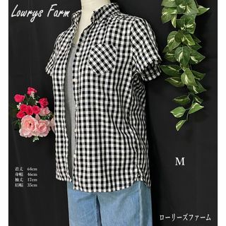 ローリーズファーム(LOWRYS FARM)のローリーズファーム レディースギンガムチェックシャツ(シャツ/ブラウス(半袖/袖なし))