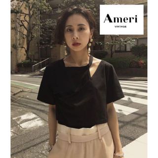 【Ameri】MY ELABORATE TEE カットソーTシャツブラック