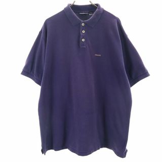 パタゴニア(patagonia)のパタゴニア 半袖 ポロシャツ XL パープル系 patagonia 鹿の子 メンズ 古着 【240414】(ポロシャツ)