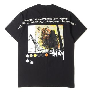 ステューシー(STUSSY)のSTUSSY ステューシー Tシャツ サイズ:M FUTURA グラフィック クルーネック 半袖Tシャツ ブラック 黒 トップス カットソー コラボ【メンズ】【中古】(Tシャツ/カットソー(半袖/袖なし))