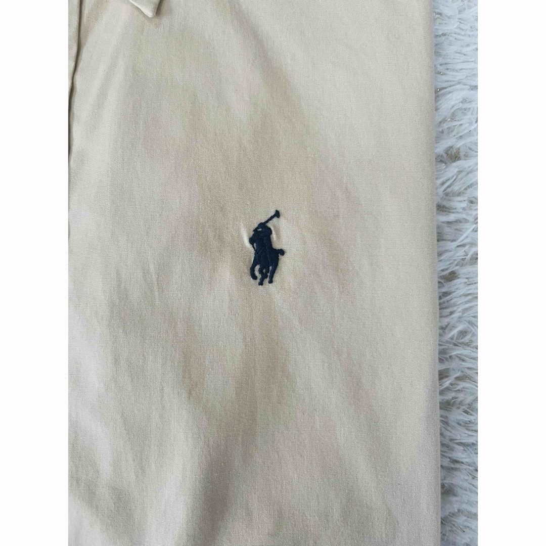 POLO RALPH LAUREN(ポロラルフローレン)の美品　ポロ　ラルフローレン　ベージュ　シャツ　ブラウス　トップス　人気　完売 レディースのトップス(シャツ/ブラウス(長袖/七分))の商品写真