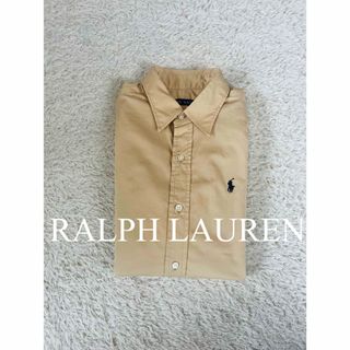 ポロラルフローレン(POLO RALPH LAUREN)の美品　ポロ　ラルフローレン　ベージュ　シャツ　ブラウス　トップス　人気　完売(シャツ/ブラウス(長袖/七分))