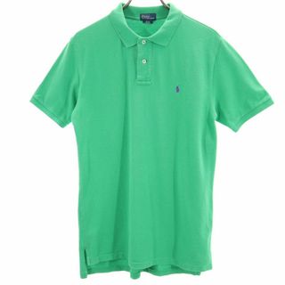 ポロバイラルフローレン 半袖 鹿の子 ポロシャツ XL 18-20 グリーン Polo by Ralph Lauren キッズ 古着 【240414】 メール便可(その他)