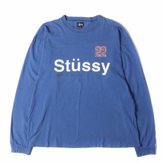 ステューシー(STUSSY)のSTUSSY ステューシー Tシャツ サイズ:XL 90s OLD STUSSY 紺タグ ナンバリングロゴ ロングスリーブTシャツ USA製 ブルー 90年代 トップス カットソー 長袖【メンズ】【中古】(Tシャツ/カットソー(七分/長袖))