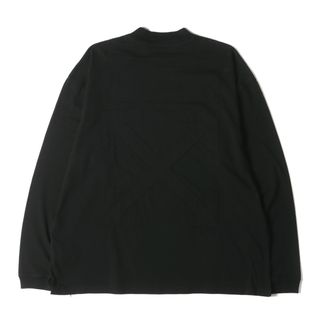 美品 OFF-WHITE オフホワイト Tシャツ サイズ:M 21SS パッチアロー オーバーサイズ モックネック ロングスリーブTシャツ ブラック 黒 トップス カットソー 長袖【メンズ】【中古】