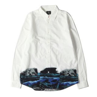 ポールスミス(Paul Smith)のPaul Smith ポールスミス シャツ サイズ:M 19SS グラフィック コットンローン ドレスシャツ HAROLDS LANDSCAPE PRINT SHIRT 192311 149T 長袖 PS ホワイト 白 トップス カジュアルシャツ【メンズ】【中古】(シャツ)