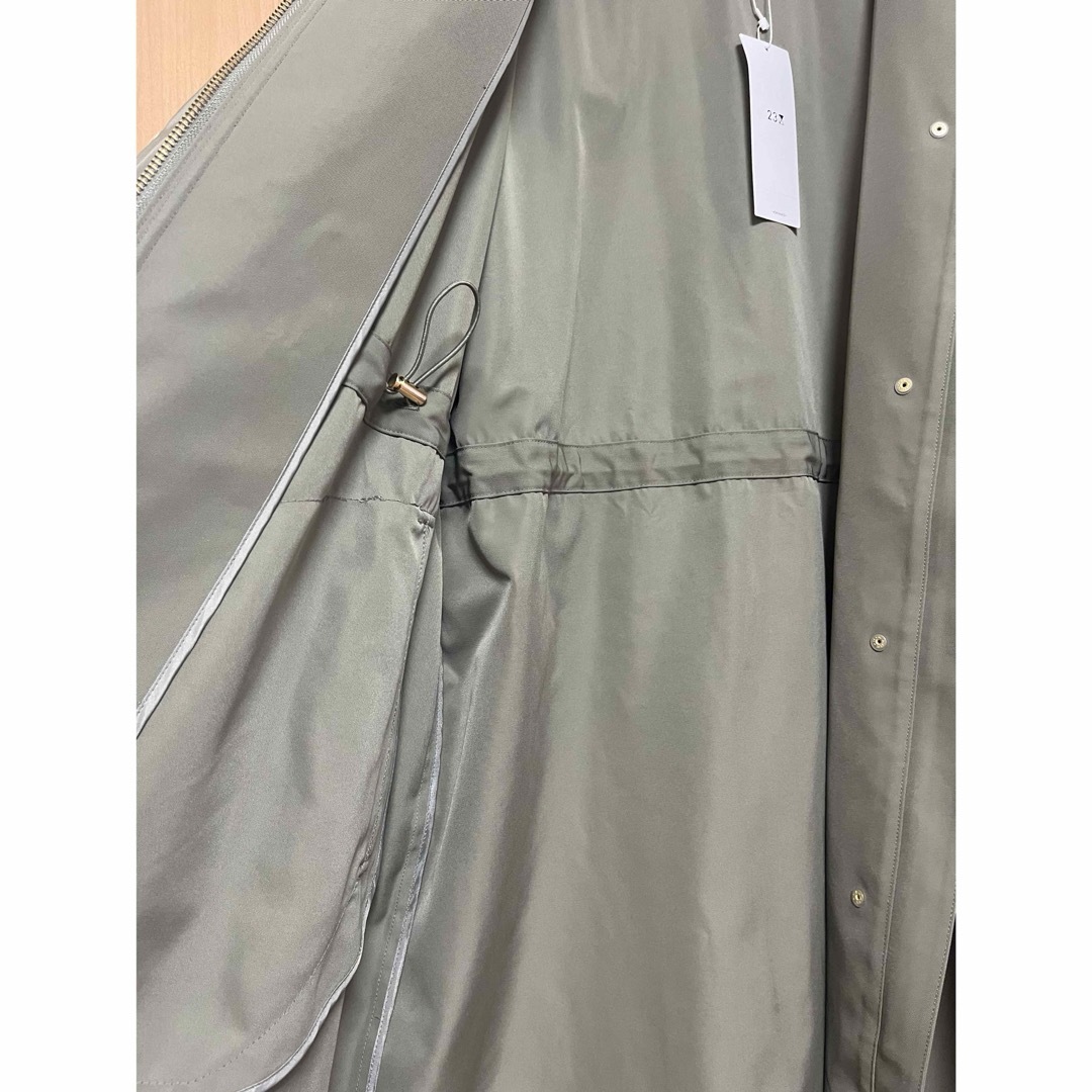 23区 - 23区新品【撥水加工】ライトツイル ノーカラーコート38の 23区 - 23区新品【撥水加工】ライトツイル ノーカラーコート38の