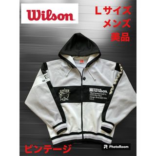 ウィルソン(wilson)の【レアもの】美品　Ｗilson ウィルソン　メンズ　パーカー　ジャージ　Ｌサイズ(パーカー)