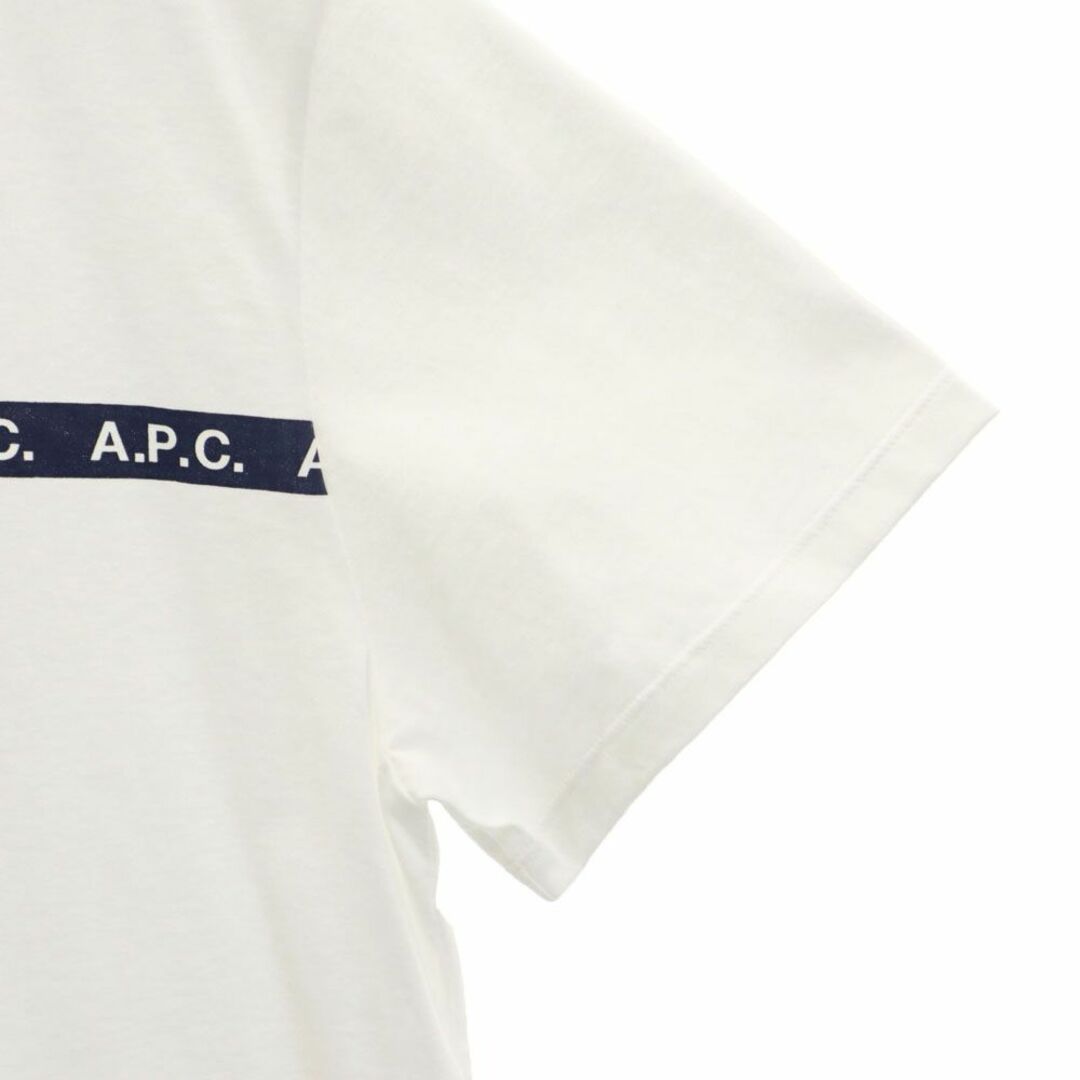 A.P.C(アーペーセー)のアーペーセー 日本製 プリント 半袖 Tシャツ L ホワイト系 A.P.C. メンズ 古着 【240414】 メール便可 メンズのトップス(Tシャツ/カットソー(半袖/袖なし))の商品写真