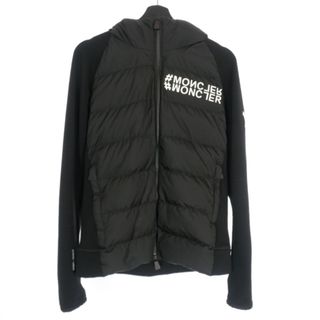 モンクレール(MONCLER)のMONCLER GRENOBLE スウェット切替 ダウンジャケット パーカー L(ダウンジャケット)