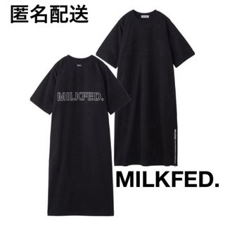 ミルクフェド(MILKFED.)のミルクフェド SIDE ZIP LOGO DRESS☆サイドジップロゴドレス(ロングワンピース/マキシワンピース)