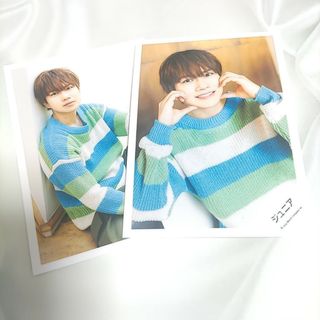 ジャニーズジュニア(ジャニーズJr.)の竹村実悟＊プロフィール写真撮影オフショット2024【2枚セット】(アイドルグッズ)