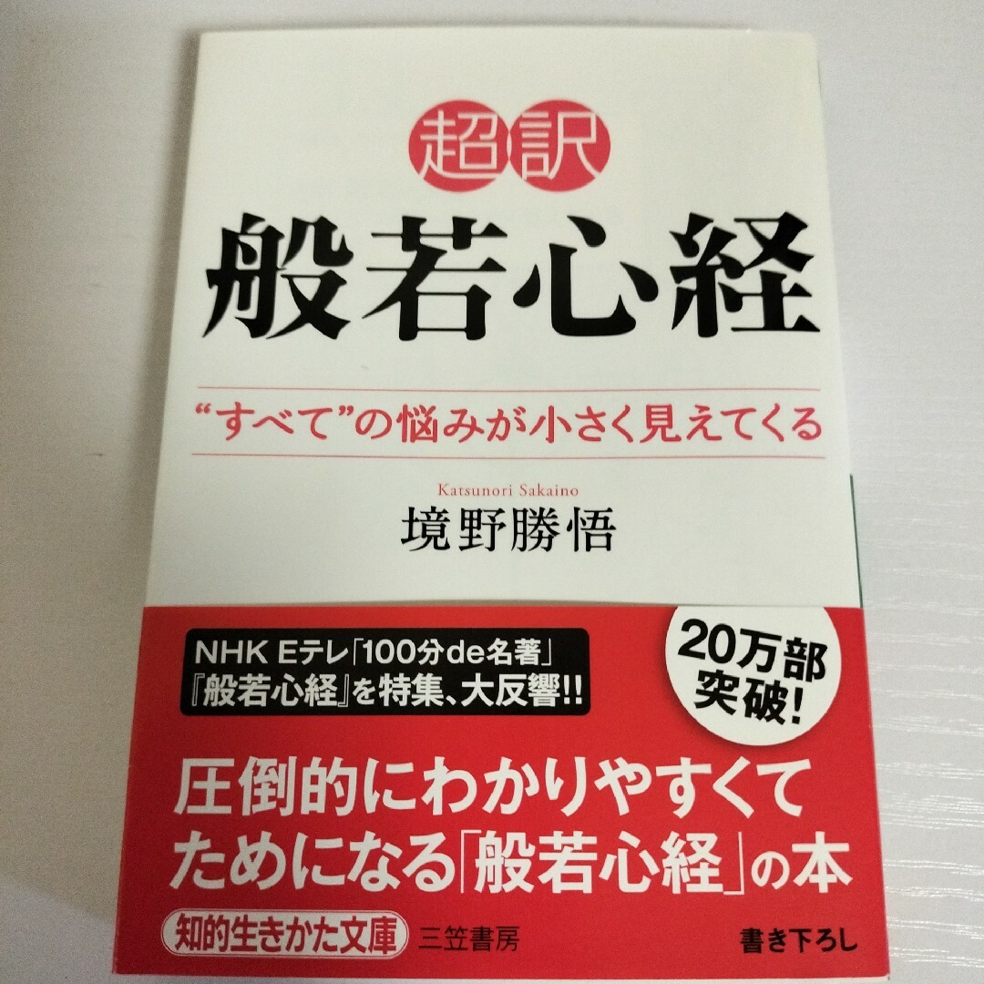 美品 超訳 菜根譚 般若心経 境野勝悟 定価628円×2冊 まとめて エンタメ/ホビーの本(文学/小説)の商品写真