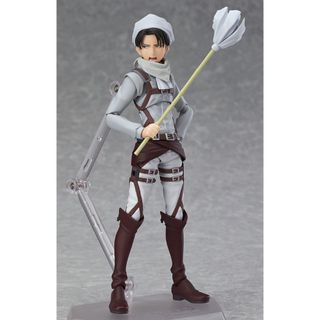 グッドスマイルカンパニー(GOOD SMILE COMPANY)の【新品・未開封】figmaリヴァイ お掃除ver.【進撃の巨人】(アニメ/ゲーム)