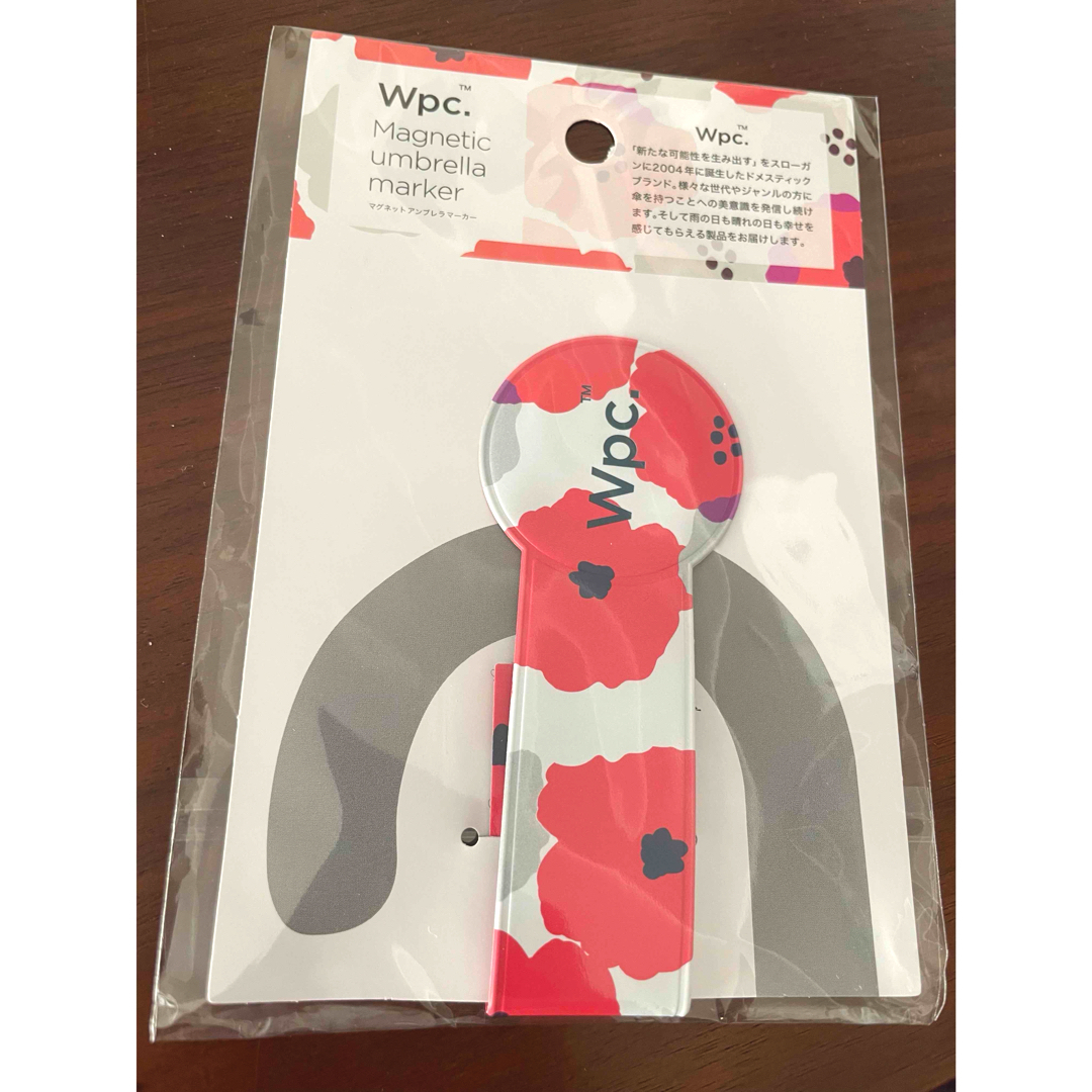 Wpc.  マグネットアンブレラマーカー  赤　花柄 レディースのファッション小物(傘)の商品写真