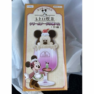 ミッキーマウス　ノスタルジック　レトロ喫茶　クリームソーダ小物入れ【ピンク】(小物入れ)