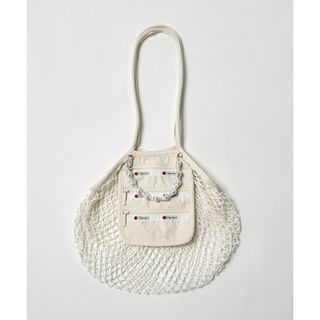 LeSportsac - レスポートサック MED NET PEARL BAGフィッシュネットシーソルト