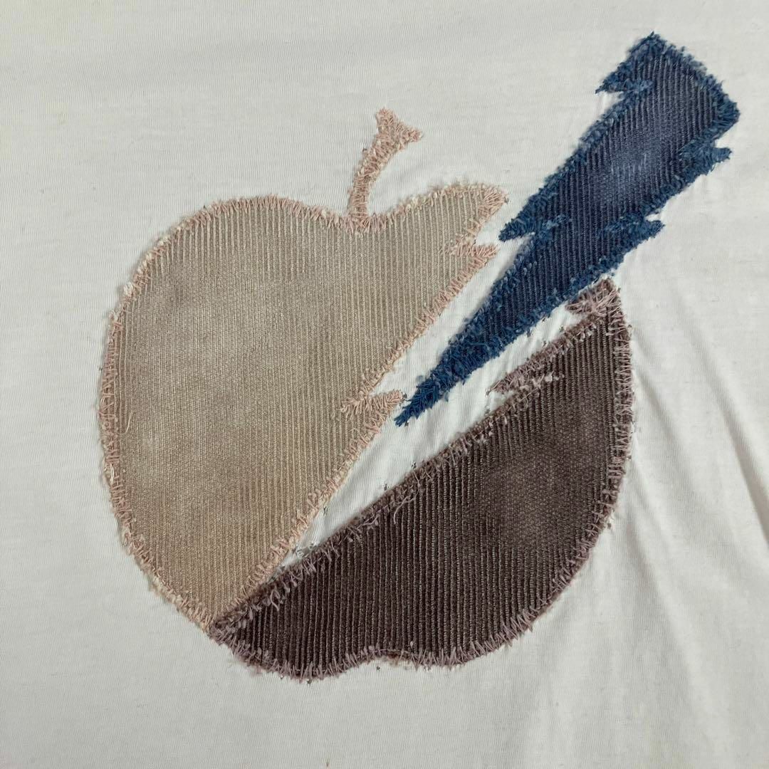 REMI RELIEF(レミレリーフ)のレミレリーフ　Tシャツ　カットソー　りんご　古着　ダメージ　M メンズのトップス(Tシャツ/カットソー(半袖/袖なし))の商品写真