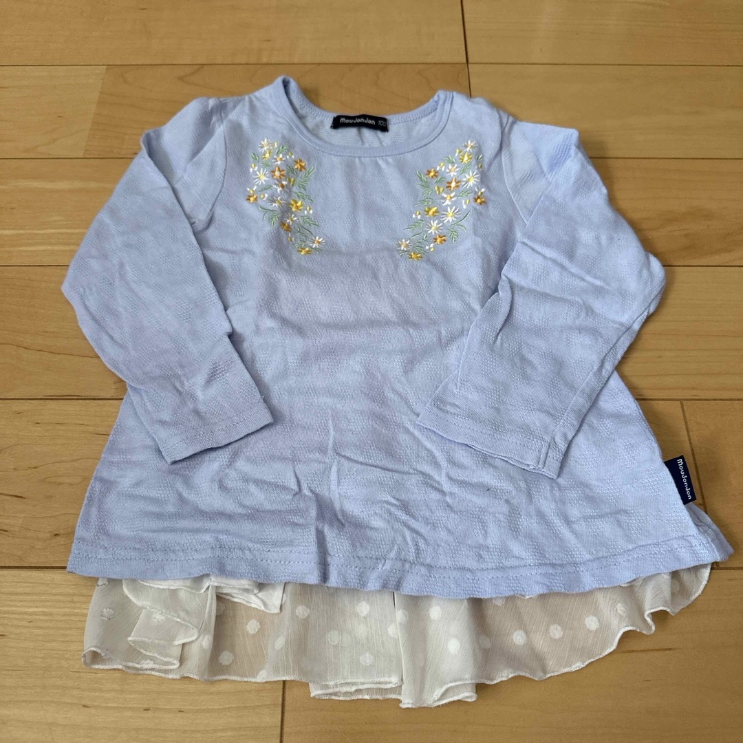 mou jon jon(ムージョンジョン)のmoujonjon チュニック キッズ/ベビー/マタニティのキッズ服女の子用(90cm~)(Tシャツ/カットソー)の商品写真