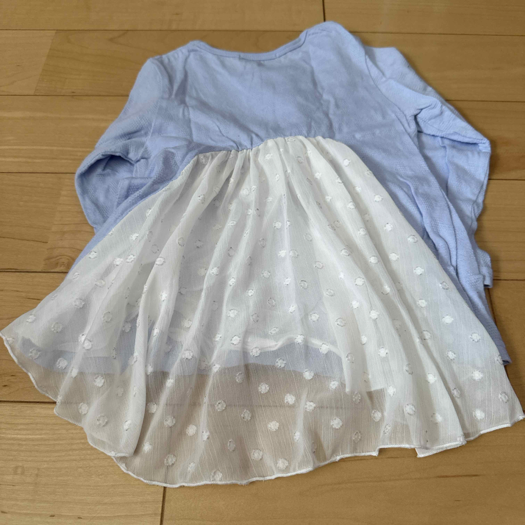 mou jon jon(ムージョンジョン)のmoujonjon チュニック キッズ/ベビー/マタニティのキッズ服女の子用(90cm~)(Tシャツ/カットソー)の商品写真