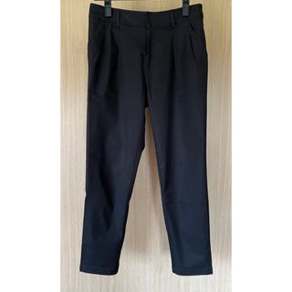 美品【URBAN RESEARCH 】ストレッチテーパードパンツ　クロップド　黒