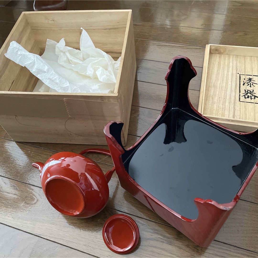 山中漆器　屠蘇器 エンタメ/ホビーの美術品/アンティーク(漆芸)の商品写真