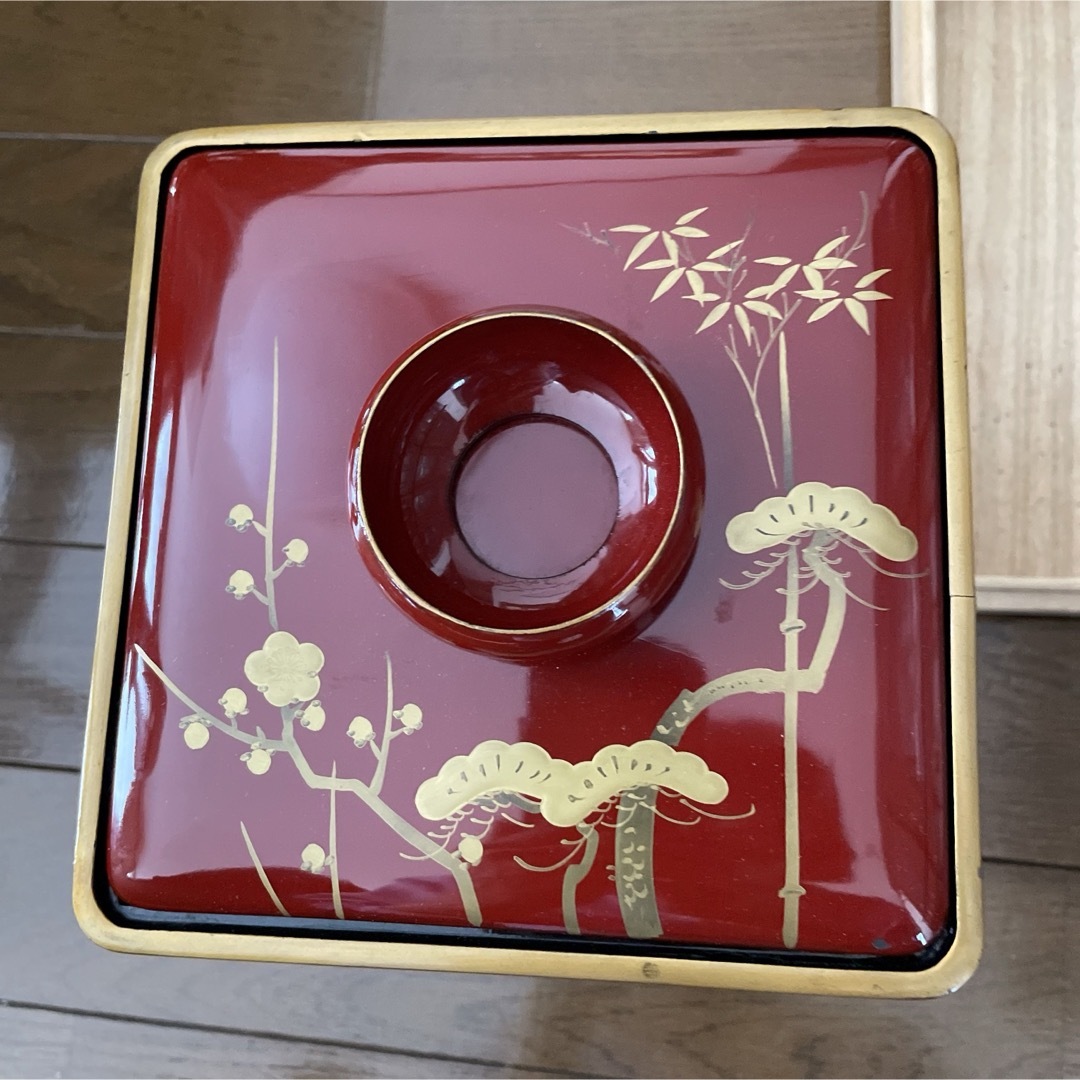 山中漆器　屠蘇器 エンタメ/ホビーの美術品/アンティーク(漆芸)の商品写真