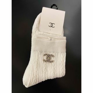 シャネル(CHANEL)のChanelレディースソックス1足 新品未使用(ソックス)