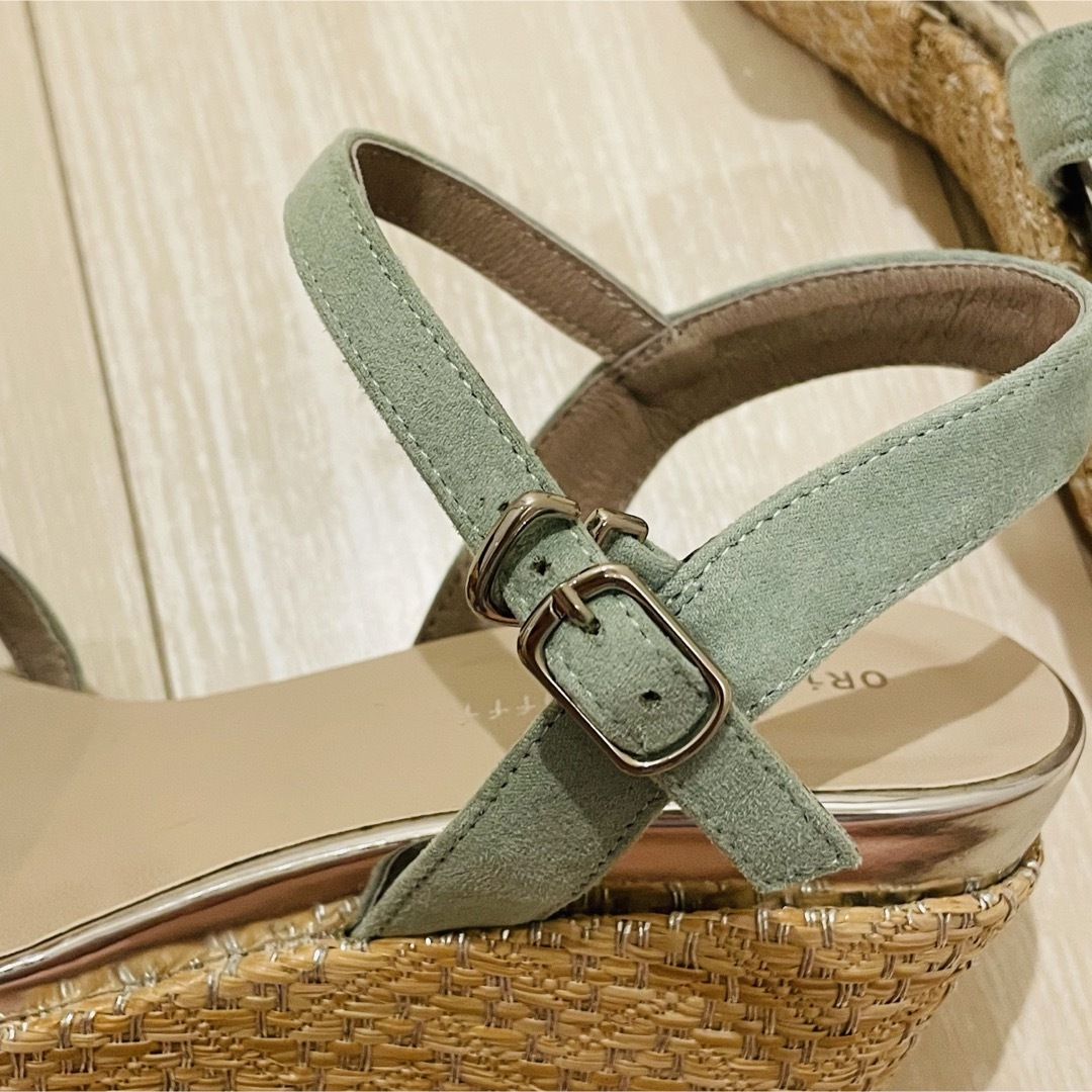 ORiental TRaffic(オリエンタルトラフィック)のオリエンタルトラフィック　グリーンサンダル レディースの靴/シューズ(サンダル)の商品写真