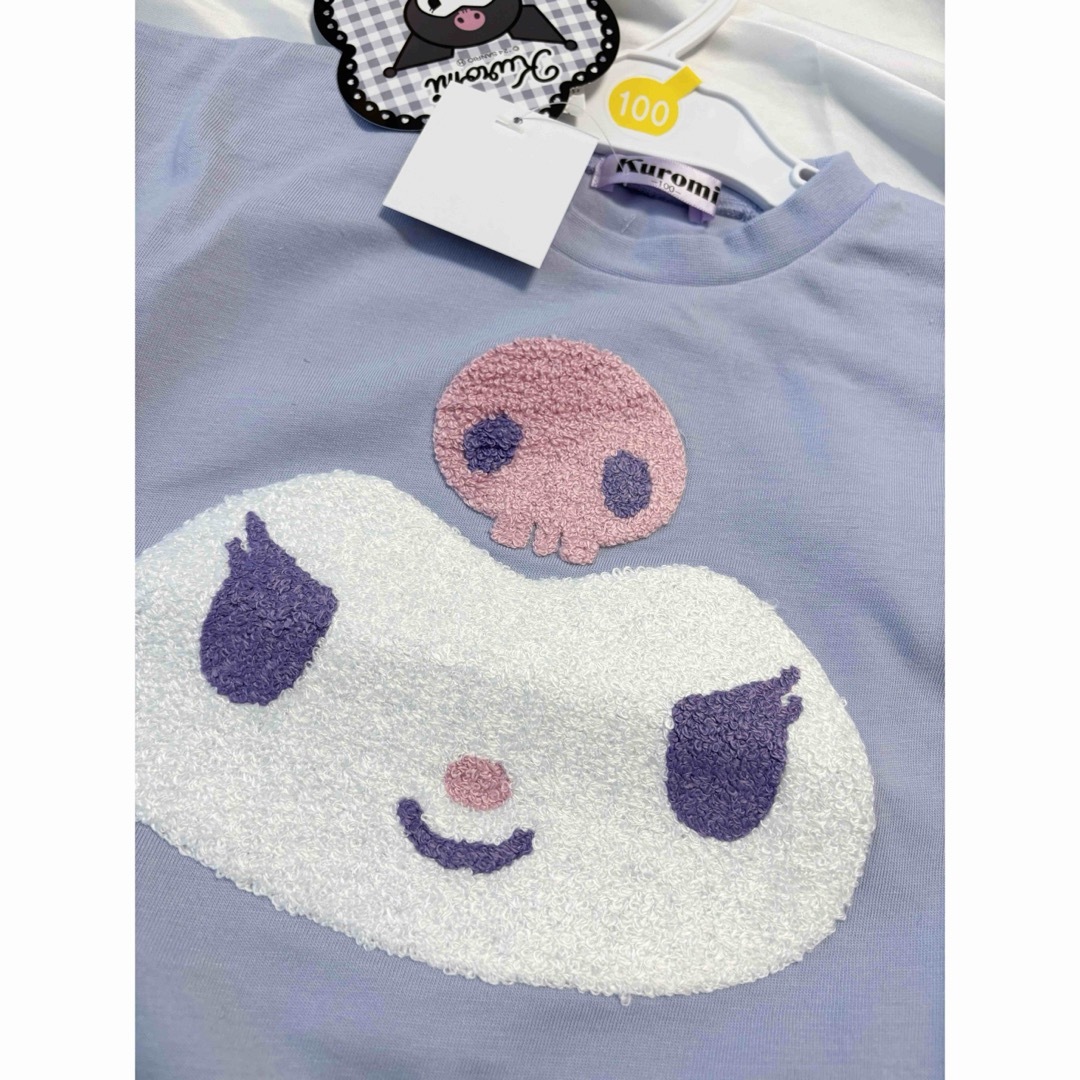 サンリオ(サンリオ)の【新品】クロミちゃん　サガラ半袖Tシャツ キッズ/ベビー/マタニティのキッズ服女の子用(90cm~)(Tシャツ/カットソー)の商品写真