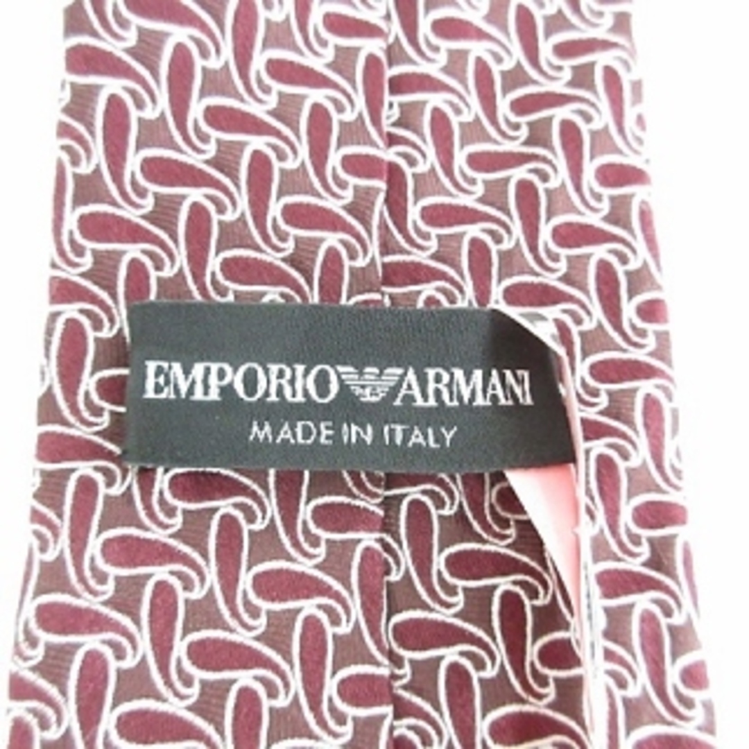 Emporio Armani(エンポリオアルマーニ)のエンポリオアルマーニ EMPORIO ARMANI ネクタイ 総柄 ボルドー メンズのファッション小物(ネクタイ)の商品写真